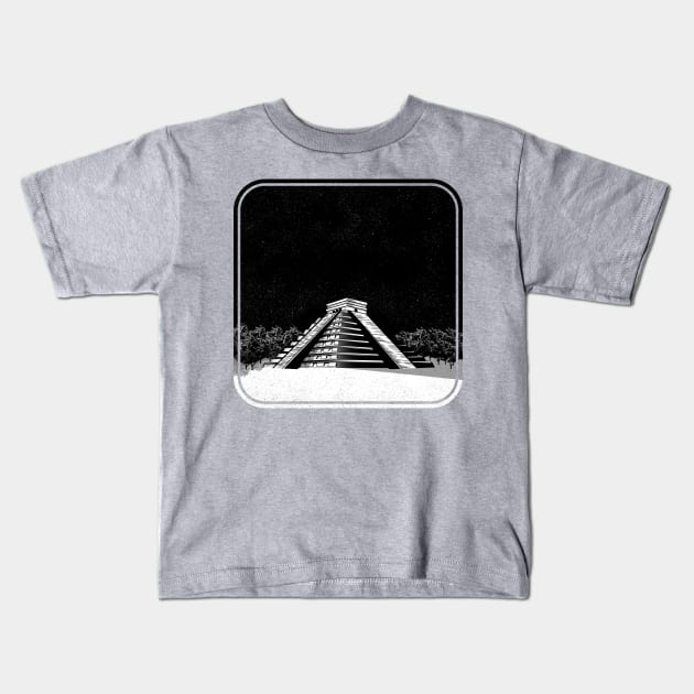 El Castillo Chichen Itza Kids T-Shirt by mailboxdisco